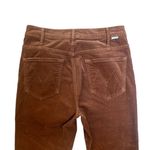 MOTHER BROWN CORDUROY THE HUSTLER ANKLE FRAY IN HOPSCOTCH 27" EUC Photo 5