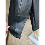 Preston & York  Genuine Lambskin Leather Jacket Black Zip Front XL Vintage Moto Photo 11