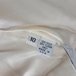 Birnbaum & Bullock Womens Bridal Gown Size 10 Ivory Silk Strapless Rhinestones Photo 6