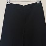 Vince  Black Wool Blend Twill Cropped Wide Leg Pants Work Trousers 4 Photo 1