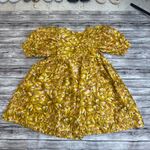 Kika Vargas x Target Women's Floral Puff Sleeve Mini Dress XS Extra Small Yellow Photo 15