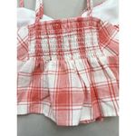 Kirious Los Angeles Top Size Small Plaid Crop Bow Detail Adjustable Straps Red Photo 4