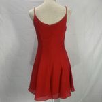 Rampage  Vintage Red Cocktail Mini Dress Size 3 Photo 6