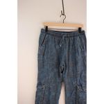 Johnny Was  Womens Pants Blue Jogger Embroidered Cargo Pull On Casual Size Small Photo 3