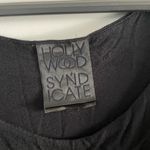 Chic Black Mini Dress with Gold Button Detail Size S Photo 1