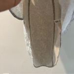 Athleta Zephyr Tank Stretch Satin Snake Print Cream Gray Ribbed Crew Neck Photo 4