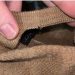 BCBGMAXAZRIA Womens tan open back 100% merino wool sweater Photo 4