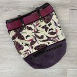 Lucky Brand  Vintage Butterfly Leather Canvas Drawstring Backpack Photo 0