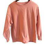 American Eagle Peach Crewneck Sweatshirt Unisex Size M Casual Relaxed Fit Photo 10