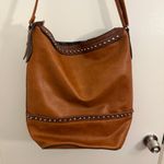 Source Unknown Women's Leather Brown Studded Shoulder Bag Photo 1