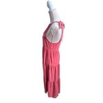 Bella Dahl TIERED HALTER MAXI DRESS IN RED CLAY XS Photo 2