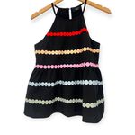 VICI | S | Women's Sleeveless High Neck Tank Top Embroidered Dots Rainbow Photo 0