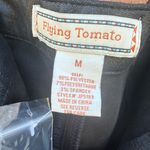 Flying Tomato  Women’s Faux Leather Wide Leg Black Pants Size Medium New Photo 3