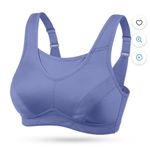 Wingslove Women's High Support Sports Bra Plus Size High Impact Wireless Full Coverage Non Padded Bounce Control, Photo 9