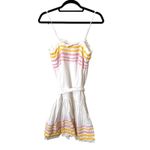 LISA MARIE FERNANDEZ X‎ TARGET Belted Linen Sundress Sz XXS White Photo 4