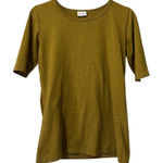 LuLaRoe T Shirt Size Medium Shirt Short Sleeve Solid Stretch Stretch Teacher Photo 0