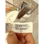 ZARA  Eyelet Peplum Blouse & Flat Front Shorts Set White Women's Top M / Bottom S Photo 7