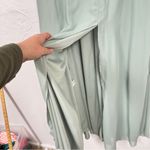 Birdy Grey  Mint Green One Shoulder Maxi Dress Womens XS Bridesmaid Formal Gown Photo 4