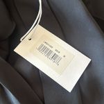 frame denim Frame Black Empire Pleat Silk Long Sleeve V Neck Top Blouse Size Medium NWT Photo 7