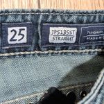 Miss Me Skinny Straight Jeans Womens 25 BLING Studs Rhinestones Crystals Frayed Photo 4