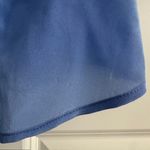 100% Silk Maeve By Anthropologie Button Down Cap Sleeve Blouse Size: 4 Blue Photo 6