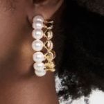 Lele Sadoughi NWOT  Pearl earrings Photo 1