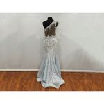 Mac Duggal  79264 Embroidered Applique Feathered One Shoulder Trumpet Gown 8 Photo 5