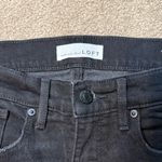 Loft  The Slim High Rise Black Jeans Size 9/28 Photo 4