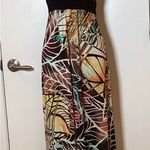 Body Central MAXI MULTICOLOR BOHO SUMMER HALTER DRESS BUILT IN BRA by  SIZE MED Photo 3