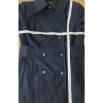 Victoria's Secret Victoria Secret Navy Six Button Double Breast Trench Coat  Academia Cozy Preppy Photo 5