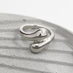 Silver Water Drop Ring Size 6 Photo 1