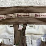 Seven7 Womens For all makind Pants Size 27 Capri Brown Wideleg Crop Dojo Photo 3