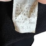 Vintage R&M Richards Dressy Black Cropped Jacket‎ Size 16 Photo 4