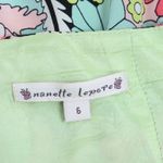 Nanette Lepore  Womens Silk NEON GREEN MULTI ALLOVER PSYCHEDELIC FLORAL size 6 Photo 4