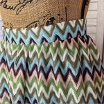 Modcloth  Daytime Dazzler Chevron Stripe A Line Skirt Pastel Multicolor Medium Photo 5
