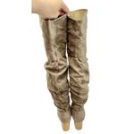 Journee Collection Over The Knee Boots Size 6 Vegan Leather Block Heel Round Toe Photo 4