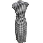 J Crew Midi Wrap Dress Womens XXS Blue White Gingham Viscose Classic Cottagecore Photo 4