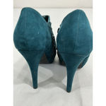 G by Guess Womans 7.5 M Forest Green Stiletto Platform Bootie Photo 4