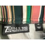 7th Avenue Design Studio New York and Company Green Striped Belted Skirt Sz XS Photo 4