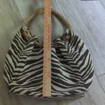 Michael Kors Tiger Print Marina Canvas Tote Bag with Rope Handles Brown Photo 11