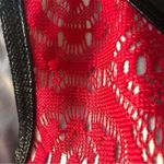 Enfocus Studio Red Lace Dress with Faux Leather Accents Size 10 Photo 10