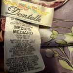 Vintage Dentelle Satin Slip Dress Chemise Nightgown Floral Purple Medium Photo 1