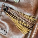 Patricia Nash  Leather Drawstring Witney Tote Distressed British Tan NWOT Purse Photo 4