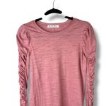 Free People  We The Free NWOT Natasha Mauve Pink Ruched Long Sleeve Tee XS Photo 4
