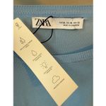 ZARA  Baby Blue Lightweight Crewneck Sweater Size XL Photo 4