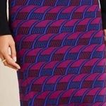 Maeve by Anthropologie Nancy Sweater Pencil Skirt Purple Blue XS Knit Straight Photo 1