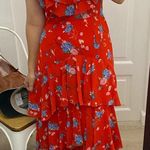 WAYF  Chelsea tiered red ruffle maxi dress Photo 12