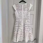 Betsy and Adam  Lace White Overlay Dress Size 8‎ Photo 1