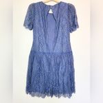 Sundance  Blue Lace Overlay Dress Size S Photo 2
