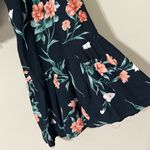 American Eagle  size small cropped wrap deep v neck tie front blouse bell sleeves Photo 6